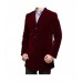 Doctor Who S9 Peter Capaldi (Twelfth Doctor) Velvet Maroon Coat